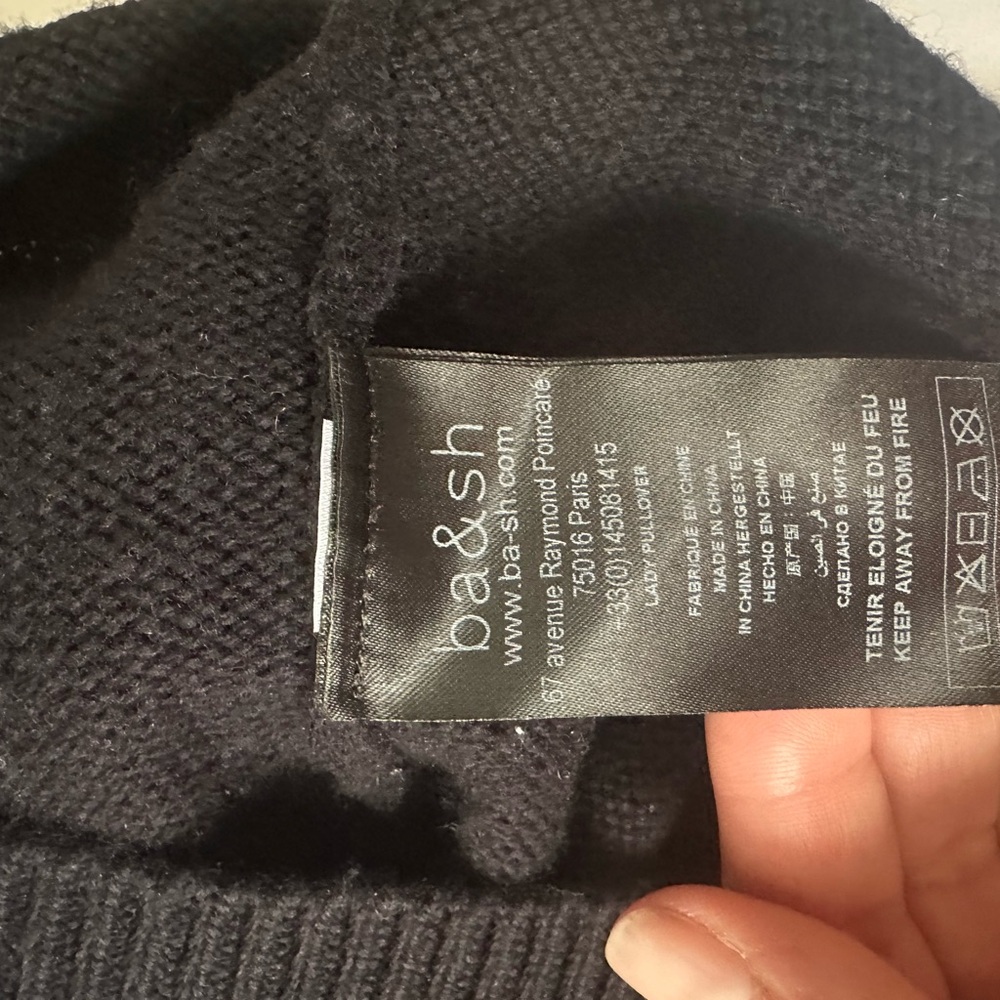 ba&sh Deep black V-Neck Sweater - Picture 8 of 12